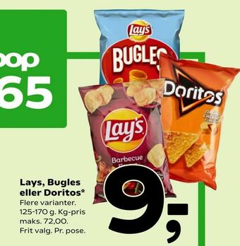 Coop 365 Lays, Bugles eller Doritos tilbud