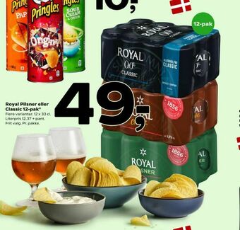 Coop 365 Royal Pilsner eller Classic 12-pak tilbud