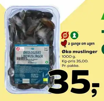 Coop 365 Øko muslinger tilbud
