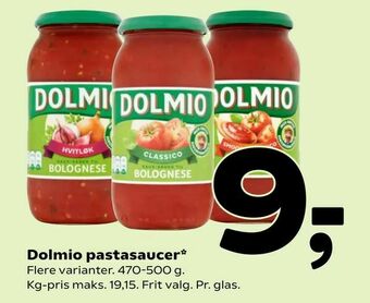 Coop 365 Dolmio pastasaucer tilbud