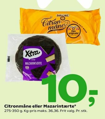 Coop 365 Citronmåne eller Mazarintærte tilbud