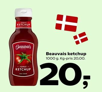 Coop 365 Beauvais ketchup tilbud