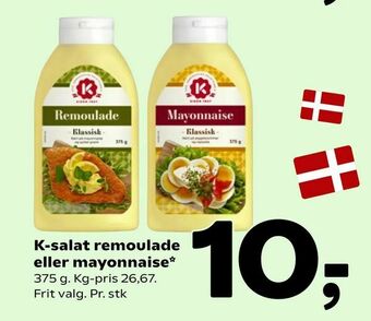 Coop 365 K-salat remoulade eller mayonnaise tilbud