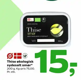 Coop 365 Thise økologisk sydesalt smør tilbud