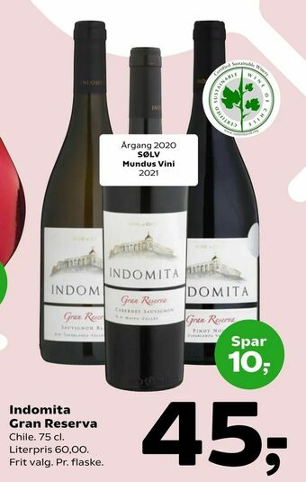 Coop 365 Indomita Gran Reserva tilbud