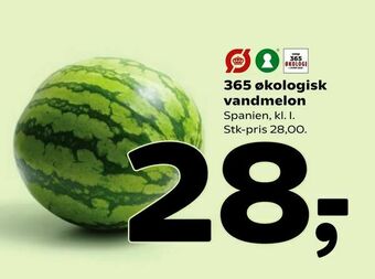 Coop 365 365 økologisk vandmelon tilbud