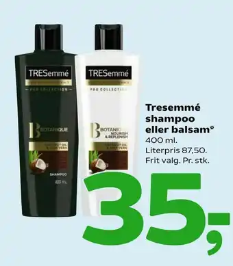 Coop 365 Tresemmé shampoo eller balsam tilbud