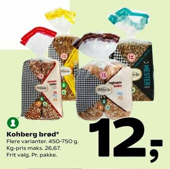 Coop 365 Kohberg brød tilbud