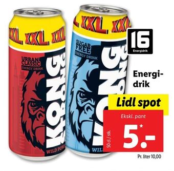 Lidl Energidrik tilbud