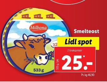 Lidl Smelteost tilbud