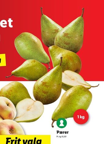 Lidl Pærer tilbud
