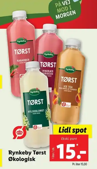 Lidl Rynkeby tørst økologisk tilbud