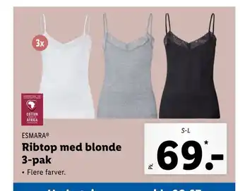Lidl Ribtop med blonde tilbud