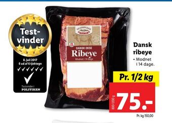 Lidl Dansk ribeye tilbud