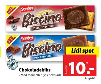 Lidl Chokoladekiks tilbud