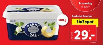 Lidl Bakkedal smørbar tilbud