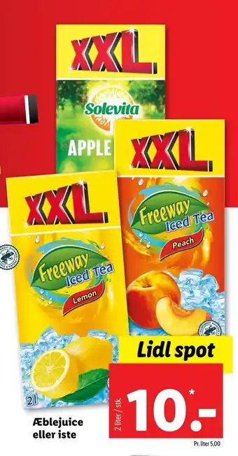 Lidl Æblejuice eller iste tilbud