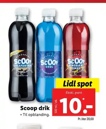 Lidl Scoop drik tilbud