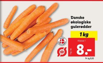 Lidl Danske økologiske gulerødder tilbud