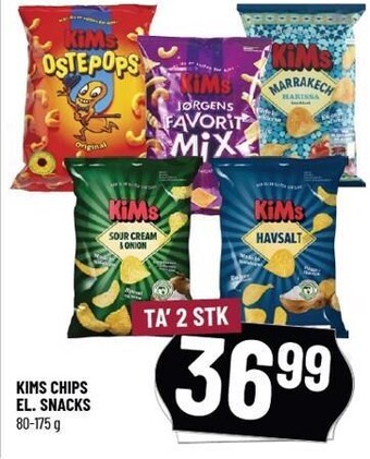 Løvbjerg Kims chips el. snacks tilbud