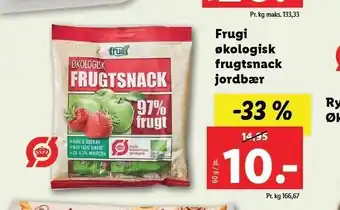 Frugi øko frugtsnack jordbær