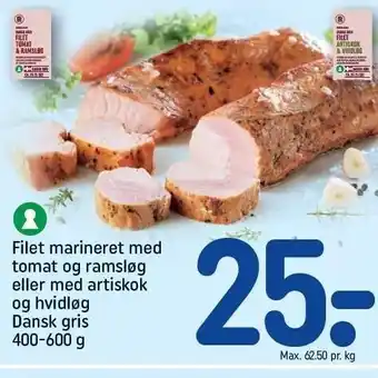 REMA 1000 Filet marineret m. tomat og ramsløg el. m artiskok og hvidl'g tilbud