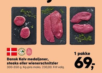 Kvickly Dansk kalv kalvemedaljoner tilbud