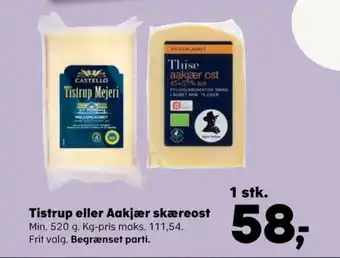 Kvickly Tistrup mejeri skæreost tilbud