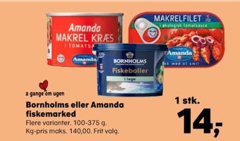 Kvickly Amanda makrel tilbud