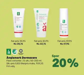 Kvickly Änglamark bodycreme tilbud