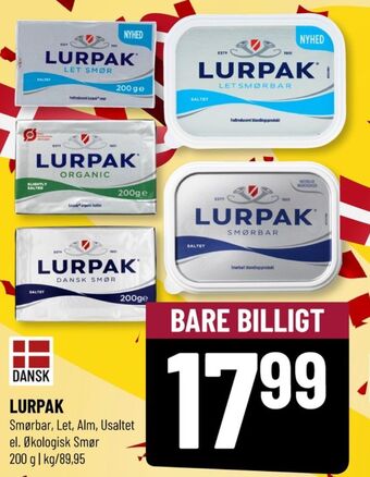 Løvbjerg Lurpak smørbar let tilbud