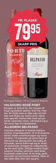 MENY Porto valdouro portvin tilbud