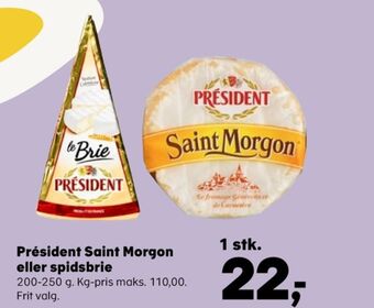 SuperBrugsen Président brieost le brie tilbud