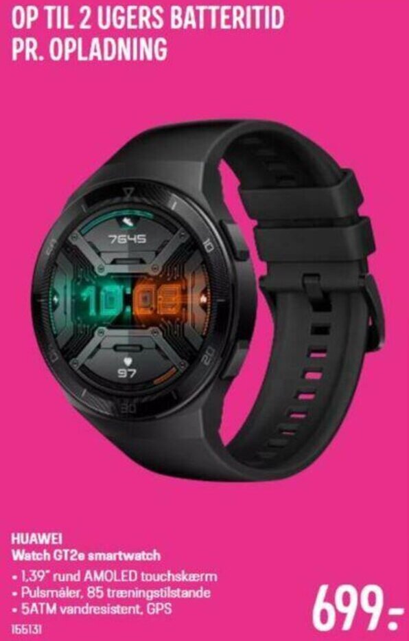 Huawei Watch GT2ø Smartwatch 155131 tilbud hos Elgiganten