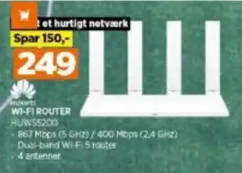 Power Huawei Wi-Fi Router HUWS5200 tilbud