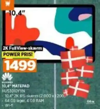 Power Huawei 10,4" Matepad HU53010YYN tilbud
