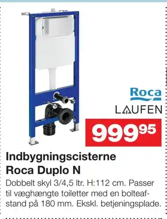 Bauhaus Indbygningscisterne roca duplo n tilbud