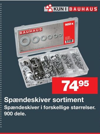 Bauhaus Spændeskiver sortiment tilbud