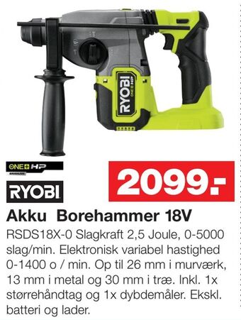 Akku borehammer 18v