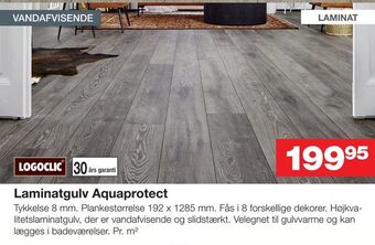 Bauhaus Laminatgulv aquaprotect tilbud