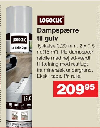 Bauhaus Dampspærre til gulv tilbud