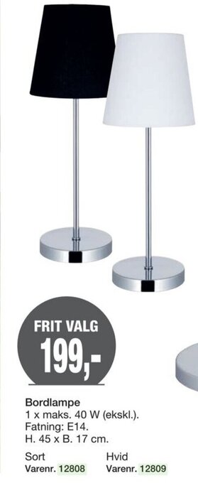 Harald Nyborg Bordlampe tilbud