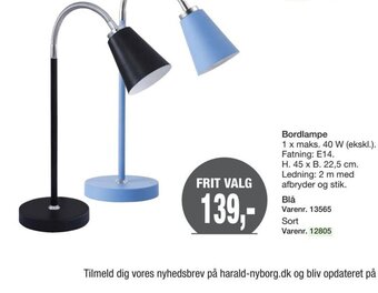 Harald Nyborg Bordlampe tilbud