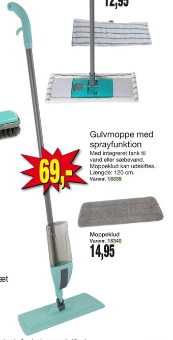 Harald Nyborg Gulvmoppe med Sprayfunktion tilbud