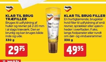 Klar til brug filler