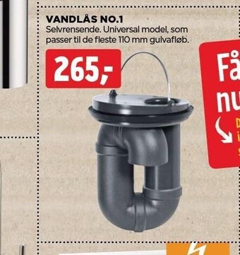 jem & fix Vandlås no. 1 tilbud