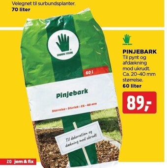 jem & fix Pinjebark tilbud