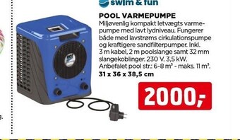 jem & fix Pool varmepumpe tilbud