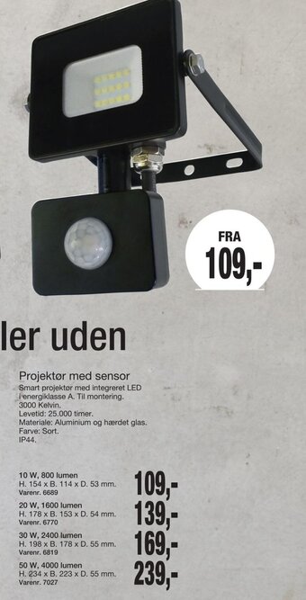 Harald Nyborg Projektør Med Sensor tilbud