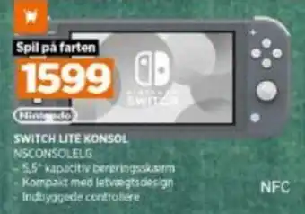 Power Nintendo Switch Lite Konsol N5CONSOLELG tilbud